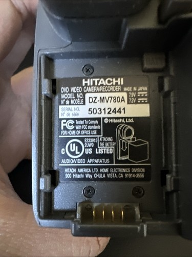 Hitachi DZ-MV730A DVD-Camcorder (ohne Ladegerät und ohne SD-Karte) - funktioniert - Bild 9 von 9