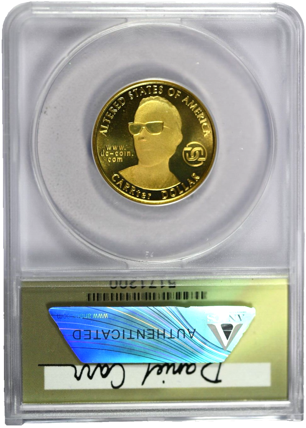 2003 ANACS MS69 Token Dan Carr Concept State 25C Maine Brass81 Minted