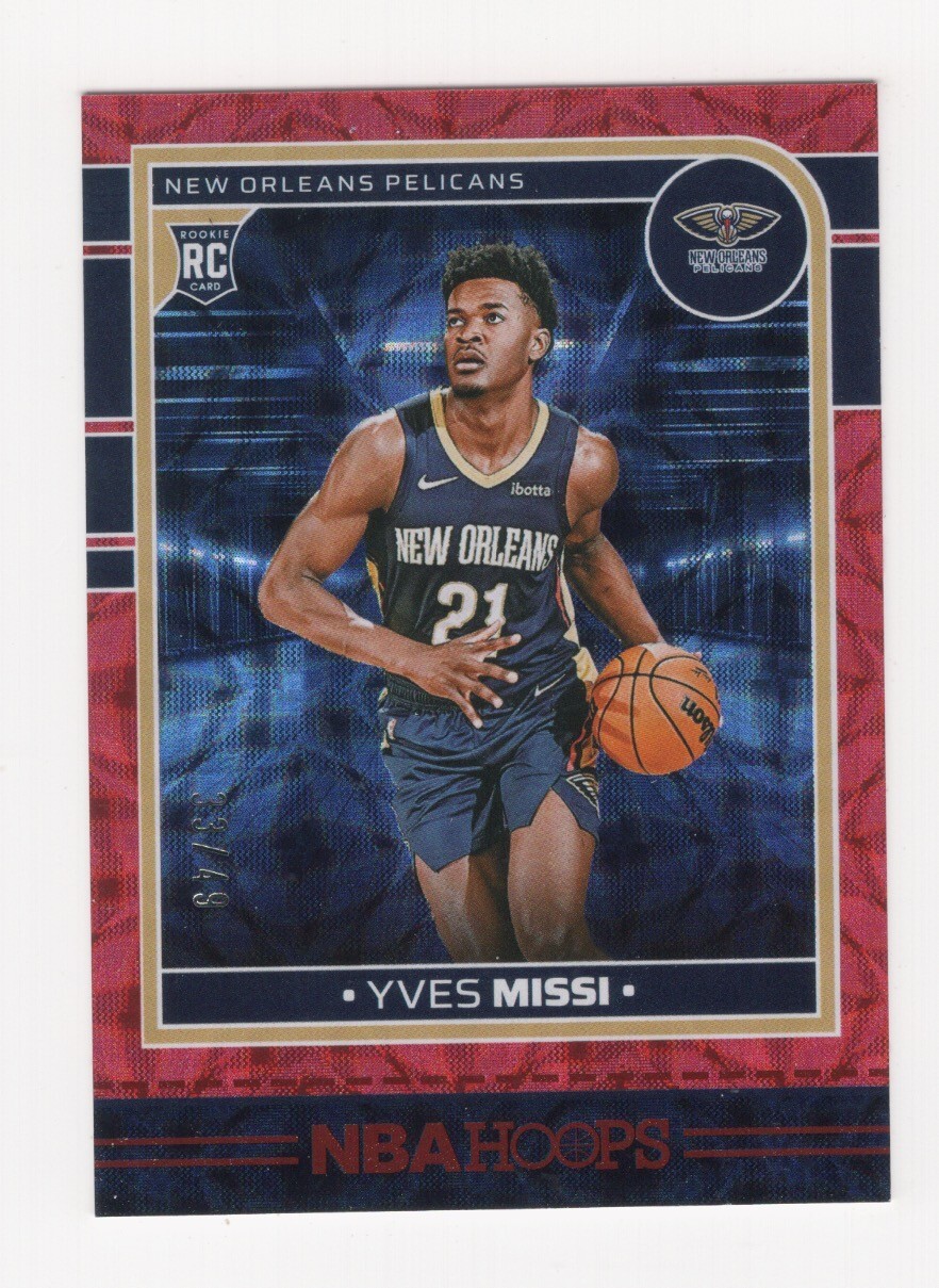 2024-25 NBA HOOPS BASKETBALL RED SCOPE FOIL 33/49 RC YVES MISSI PELICANS #251