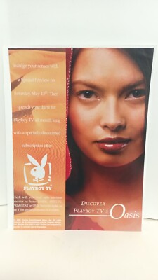 THE PLAYBOY CHANNEL PLAYBOY TV 10x8 - PRINT AD. m1 | eBay