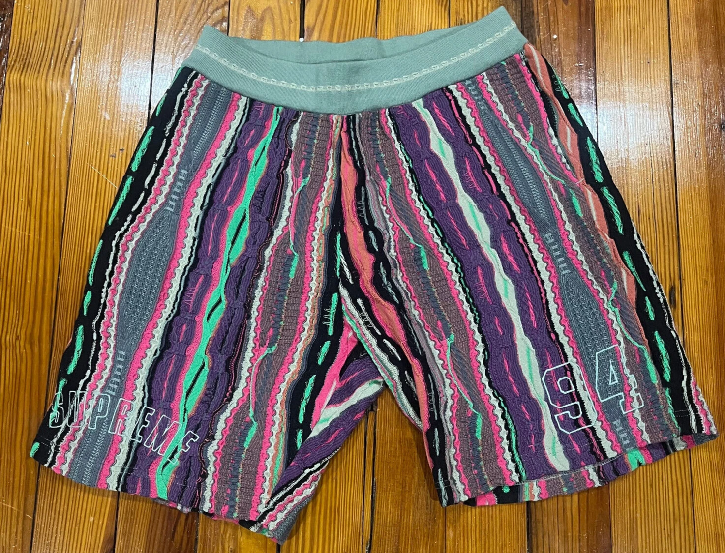 Short en tricot multicolore homme Supreme x Coogi taille S