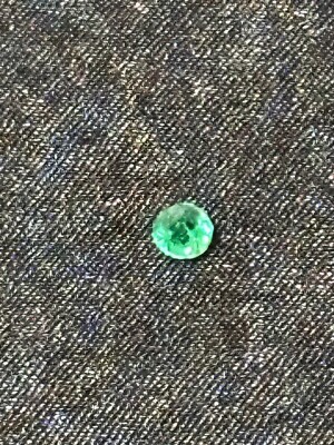 Brilliant cut .25 or 1/4 cut natural COLUMBIAN Emerald