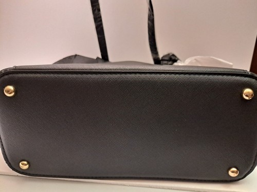 NEW! MKF Collection By Mia K.- Lea Vegan Leather Tote Bag black w/dust Bag - Picture 11 of 13