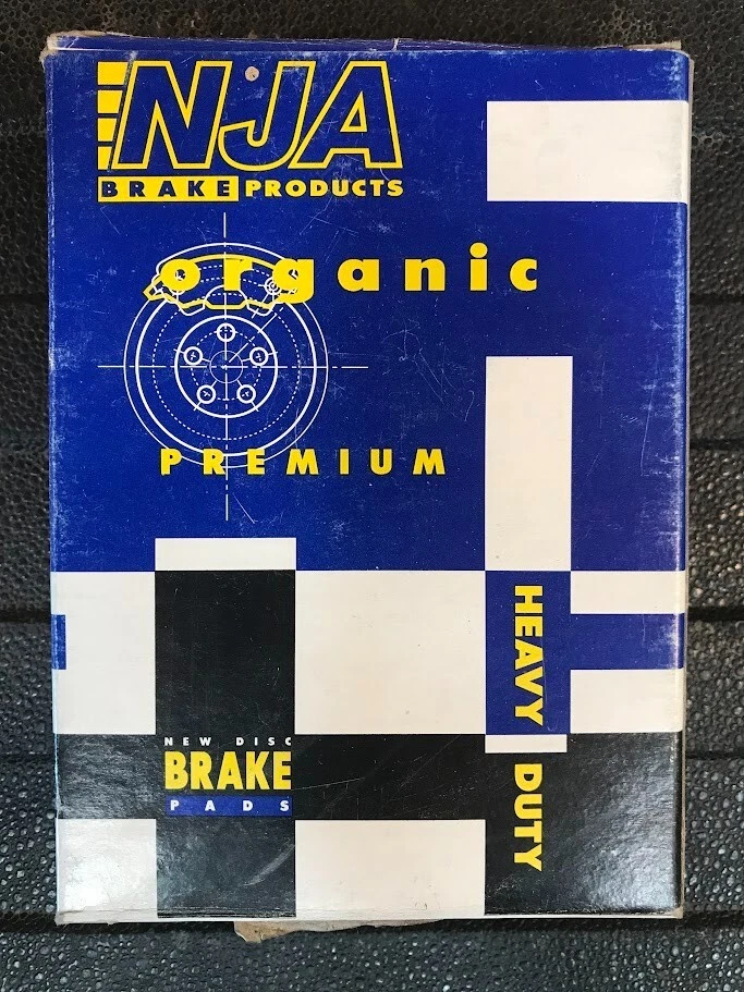 Juego de pastillas de freno delanteras orgánicas NJA Brake Products - GP203 - para Saab 95, 96 y Sonett Foto 3 de 4