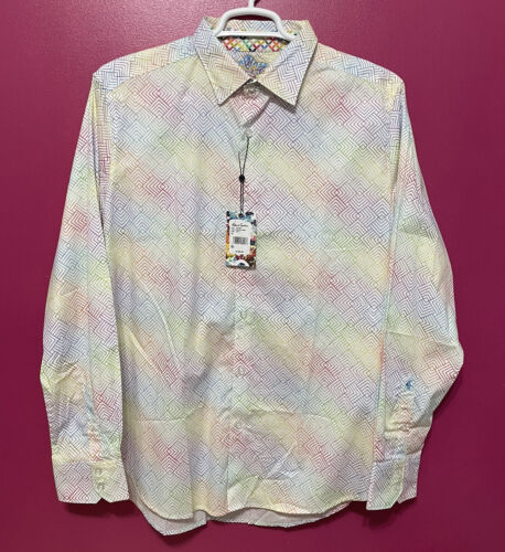 Robert Graham Raynor Farbdruck Knopfleiste klassische Passform Sportshirt Größe XL - Bild 3 von 8