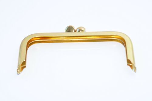 Schöner Metall Taschenrahmen / Taschen-Bügel, 135 x 60 mm, Gold, 80er Jahre, NOS - Bild 3 von 7