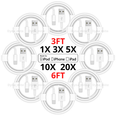 Fast Charging Cord USB Data Line Adapter Cable Lot For iPhone 13 12 11 Pro Max X