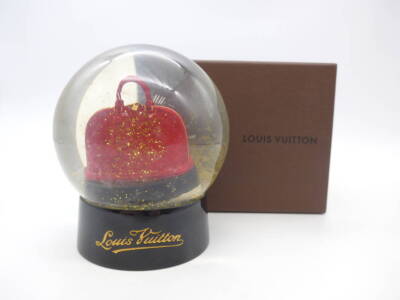 LOUIS VUITTON Snow Globe Dome Object Alma Novelty Ornament Black