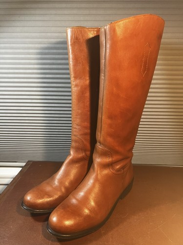Corso Como Women's Size 7EC Tan Leather Side Zip Tall Riding Equestrian Boots - Picture 2 of 21