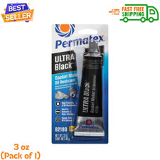 Permatex  Ultra Black  Maximum Oil Resistance RTV Silicone Gasket Maker 3 oz ...