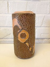 Vintage West Germany Pottery Vase Bubbled Decoration Kaiser Mark & Other Mark