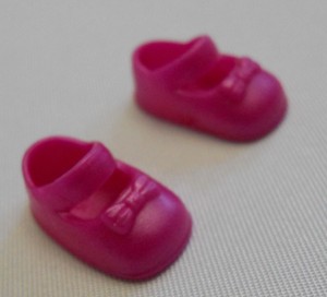 Barbie Little Sister KELLY Doll's MAGENTA MARY JANE SHOE Toddler Fashion Slipper