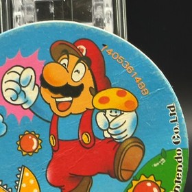 Mario mushroom Menko Super Mario Bros Famicom Card Nintendo 1985 NES Japanese