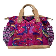 Nena And Co Brand Rainbow Psychedelic Boho Chic Bohemian Oversized Tote Bag