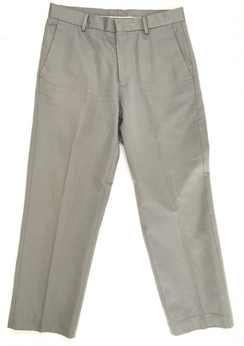 Calvin Klein Men's Regular Fit Flat Front Casual Trousers Pants Gray 29