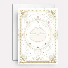Virgo birthday card - astrological birthday card by Paper Bound Greetings