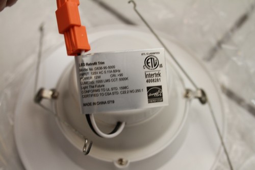 12 x 5/6" LED Retrofit 5000K Recessed Downlight w/ Adaptor E26 - Picture 5 of 8