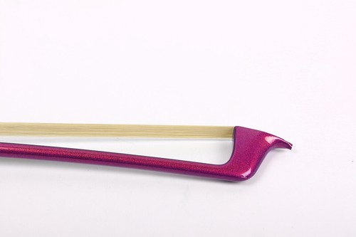1X Advance Pink 4/4 Cello Bow Carbon FIber Ebony Frog AAA Horse Hair - Picture 9 of 9