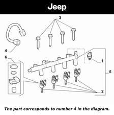Genuine JEEP High Pressure Fuel Injection Pipe Compass M7 MV Renegade 2018-2025
