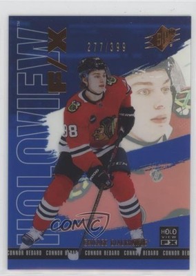 2024-25 SPx Holoview F/X Blue 277/399 Connor Bedard #HV-4 12mg