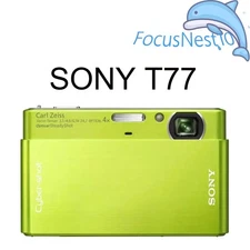 Sony Cyber Shot DSC-T77 Digital Camera 10.10 MP 4x Optical Zoom with Accessories