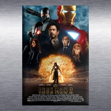 Iron Man 2 Movie Poster High Quality Magnet, Marvel MCU