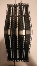 Lot of 4 Panduit DPA245E88TGY Category 5e Angled Patch Panel 24-port 1-rack Unit