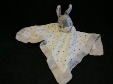 Doudou mouchoir Panpan lange blanc velours gris Disney Nicotoy  Etat neuf