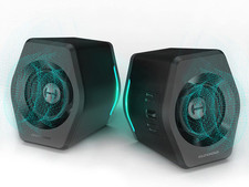 Altavoces PC Gaming 32W Bluetooth USB AUX RGB Para Laptop Mac Escritorio Negro