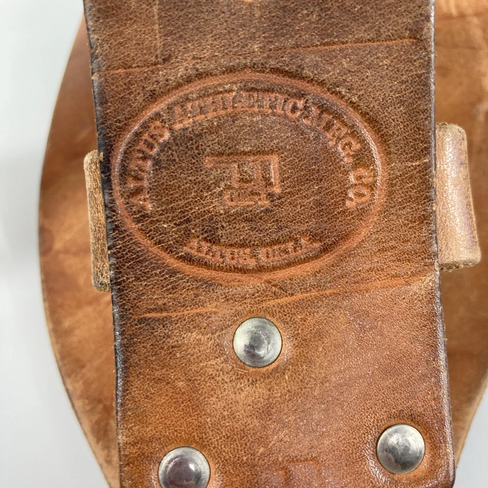 Cinturón de Levantamiento de Pesas Atlético Altus De Colección Cuero Marrón 30-42" Cintura Única Punta Foto 4 de 4