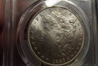 1886-P Morgan Silver Dollar Freshly graded  PCGS MS63