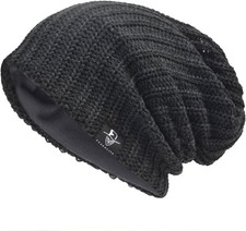 Mens Slouchy Beanie Knit Skull Cap Long Baggy Hip-hop Winter Summer Hat