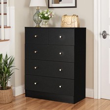 5 Drawer Dresser for Bedroom Tall Bedroom Dresser with Large Storage Organizer