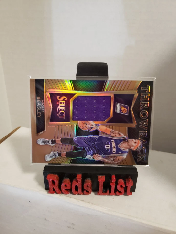 2016-17 Select Throwback Memorabilia Copper Prizm 36/49 Michael Beasley #22 Suns - Image 2 of 4