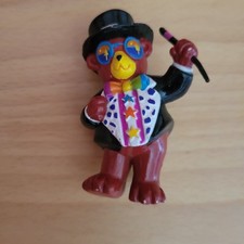 Lisa Frank Hollywood Rainbow Bear Figure - 3" Tall - PVC Toy - Vintage