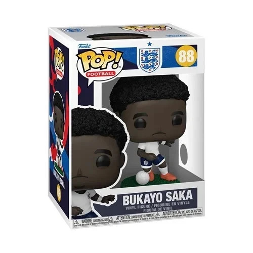 WORLD CUP 2026 ENGLAND BUKAYO SAKA 3.75"" POP FOOTBALL VINYL FIGURE FUNKO 88