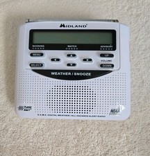 Midland WR-120EZ NOAA Severe Weather Alert Radio Alarm Clock - Tested Works