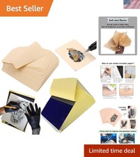 Durable 20PCS Tattoo Practice Skin with 15PCS Water-Resistant Transfer Sheets