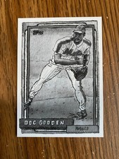 Doc Gooden 2025 Topps Shoebox Treasures Andy Friedman #80 Grayscale 7/75