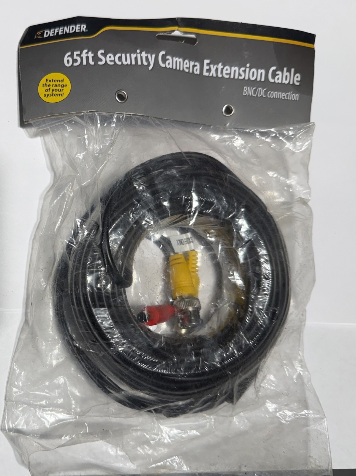 65ft Video and Power BNC Cable Cord for CCTV Security Cameras Defender Cameras