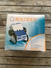 Rolodex Open Rotary Business Card File w/24 Guides Black 67236