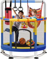 60" Trampoline for Kids with Enclosure Net, Baby Mini 5FT Toddler Trampoline,440