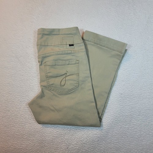Jag Jeans khaki Hose Pull-On klassische Passform Taschen Cropped Knöchelgröße 8 Schrittlänge 24 - Bild 3 von 17