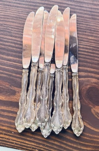 FONTANA by TOWLE Sterling Silver Dinner Knives - Lot of 8  Scrap Or  Not