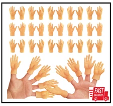 30 Pack Tiny Finger Hands,Flat Hand Style Mini Hand Puppet,Little Tiny Hand for