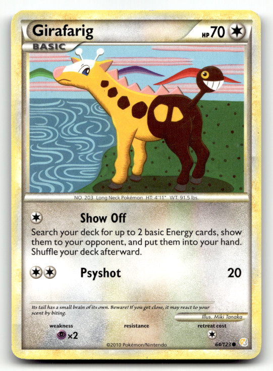 Girafarig 64/123 Normal Common HeartGold SoulSilver LP