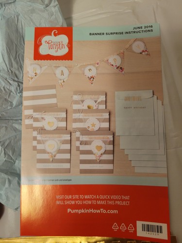 Stampin Up! Paper Pumpkin Kit - BANNER SURPRISE - Party Birthday Graduation 
