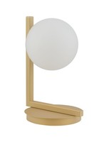 Metall Tischlampe Gold Glas Blendarm 27 Cm G9 Nachttisch Leuchte Schlafzimmer