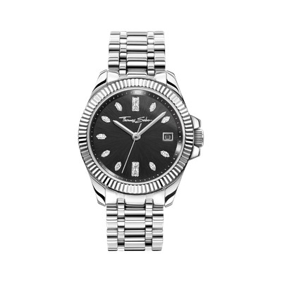 THOMAS SABO Uhr Divine Schwarz Zirkonia WA0406-201-203