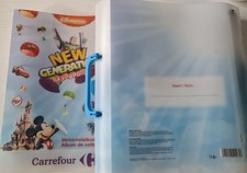 2   ALBUMS NOUVEAUX DE PIN'S DISNEY CARREFOUR VIDES 